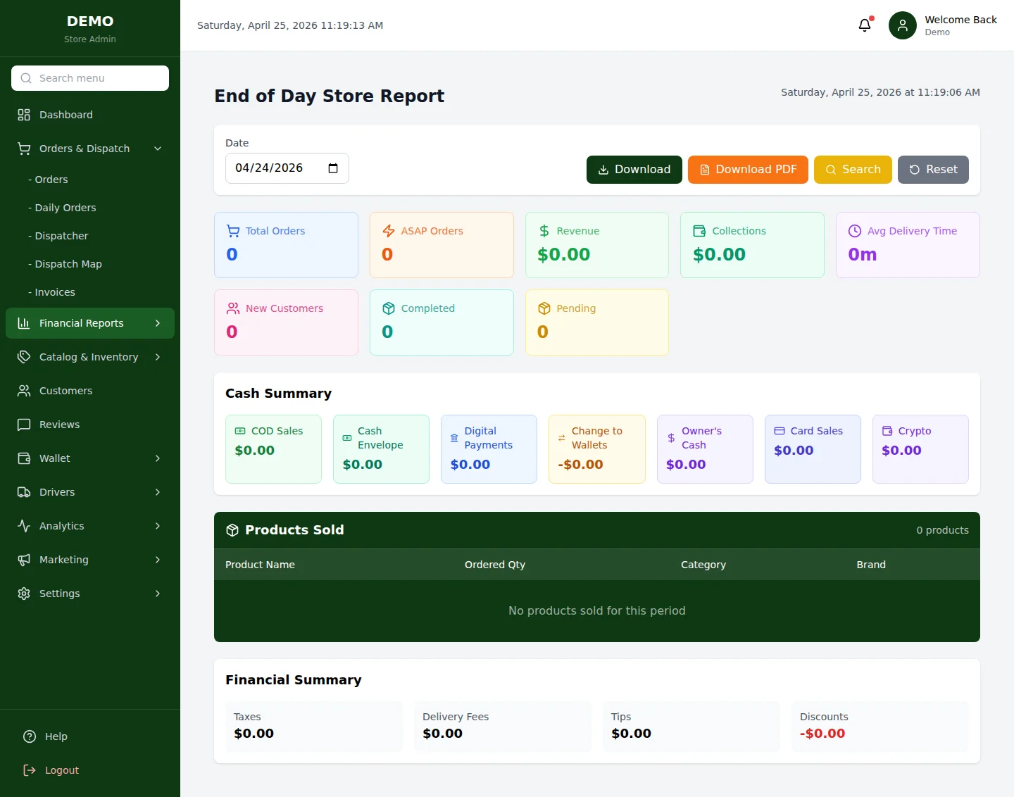 EOD Report — конец дня одной страницей